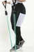 Calça Legging Cintura Alta Preta com Bolso Funcional Lateral em Tela Branca | REF: FDR11