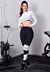 Conjunto Fitness 2 Peças Calça Legging Cintura Alta + Cropped Dubai Branco Em Tela | REF: LX147 na internet