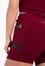 Short Fitness Cintura Alta Marsala com Elástico e Bolso funcional REF: CLGA4 - comprar online