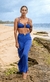 Saia Havaí longa Azul - comprar online