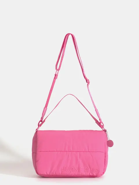 Bandolera Puffer Juanita Jo Caro Fucsia