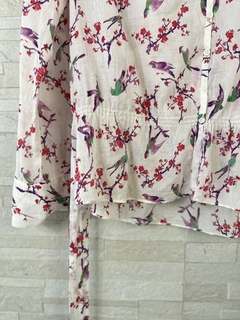 Blusa de algodão da Zara // M na internet