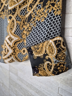 Camisa estampada de cetim // M - comprar online