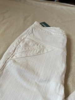 Calça de algodão wide leg - Camaleão Moda Sustentável