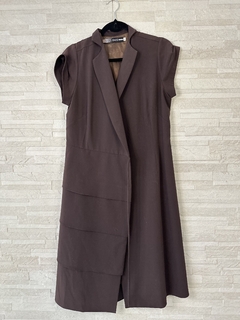 Vestido midi transpassado // G
