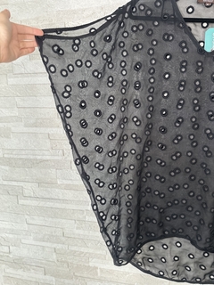 Blusa de tule "furadinha" // M - loja online