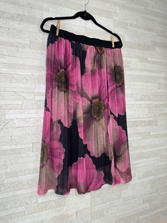 Saia midi de tule plissado // M - loja online