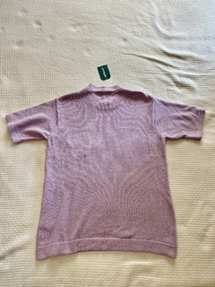 Blusa de fio lilás Zara - Camaleão Moda Sustentável