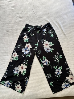 Pantalona floral - Camaleão Moda Sustentável