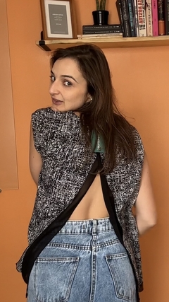 Blusa com abertura nas costas Banana Republic