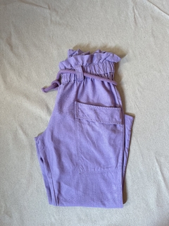 Calça pantacourt de linho e viscose // P na internet