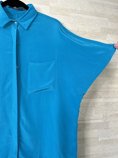 Camisa de seda manga curta da Animale // M na internet