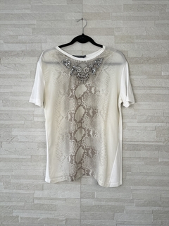 Camiseta estampada de seda da Animale