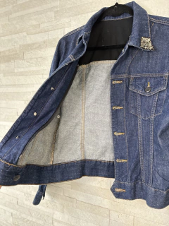 Jaqueta Jeans com gola de strass da Animale // G - comprar online