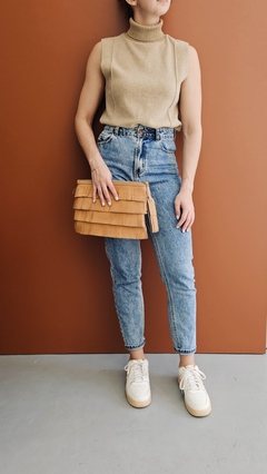Clutch de courino com franjas - comprar online