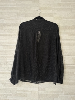 Camisa animal print de tule da Shoulder - loja online