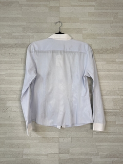 Camisa azul listrada // P - Camaleão Moda Sustentável