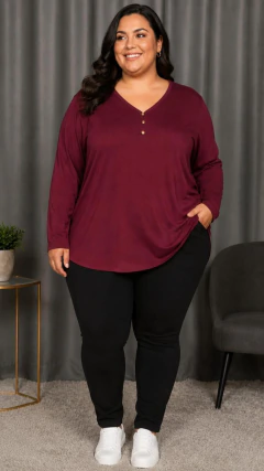 CAMISA PLUS GOLA V