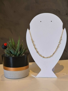 Colar mini diamantes