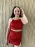 Conjunto lentejuelas rojo