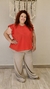 Remera Roja con Broderie - comprar online