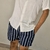 Camisa de Lino y Traje de Baño Rallado en internet
