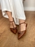SAPATILHA SLINGBACK NAPA MARROM - loja online