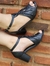 SANDÁLIA SALTO BLOCO 5 CM PRETA COURO