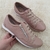 MOCATENIS EM COURO NUDE ROSADO