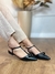 SAPATILHA SLINGBACK NAPA PRETO