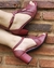 SANDÁLIA SALTO BLOCO 5 CM MARSALA