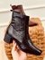BOTA EM COURO PRETO SALTO 5 CM - comprar online