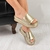 Tamanco Flatform Basic Ouro light