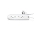 Prolongador 4 tomas 5m Blanco Zapatilla con termico [20] Cod. KS50405 KALOP
