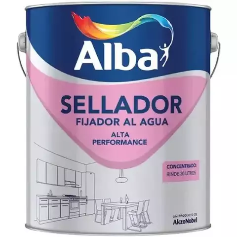 Alba Fijador Sellador Premium Transparente 4Lts