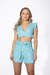 SHORT DE LINHO RAISSA AZUL - comprar online