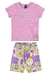 Conjunto Blusa Em Ribana E Bermuda Em Cotton 08 130535 Verde Limao - comprar online