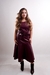 Vestido em Couro Midi Dara Vinho na internet