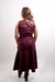 Imagem do Vestido em Couro Midi Dara Vinho