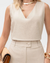 Conjunto Calça / blusa sem Manga Em Linho - loja online