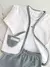 Conjunto saco, short y body rayado en internet