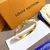 lindo bracelete louis vuitton em aço titanio e madrepérola não desbota e não enferruja