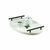 Bandeja Para Servi Café Decorativa da Manhã Escritório 46x26 Cor:Branco;Cor Alça:Preto Fosco na internet