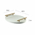 Bandeja Para Cantinho do Café Para Servir Bebidas Chá 40x30 Cor:Branco;Cor Alça:Dourado