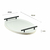 Bandeja Para Servi Café Decorativa da Manhã Escritório 46x26 Cor:Branco;Cor Alça:Preto Fosco - comprar online