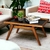 Mesa De Centro Para Sala Madeira Maciça Decorativa Mesinha Auxiliar Escritório Casa Moderna - loja online