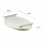Bandeja Para Servi Café Decorativa da Manhã Escritório 46x26 Cor:Branco;Cor Alça:Aço Escovado - comprar online