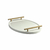 Bandeja Para Servi Café Decorativa da Manhã Escritório 46x26 Cor:Branco;Cor Alça:Dourado - HART INTERIORES