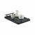 Bandeja Cantinho do Café Decorativa Para Servir Bebidas 28x40 Cor:Preto Fosco;Cor Alça:Preto Fosco na internet