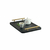 Bandeja Cantinho do Café Decorativa Para Servir Bebidas 28x40 Cor:Preto Fosco;Cor Alça:Dourado na internet